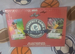 2023 Leaf Perfect Game National Showcase Baseball Sealed Box 20 Autogramme!! - Bild 1 von 2