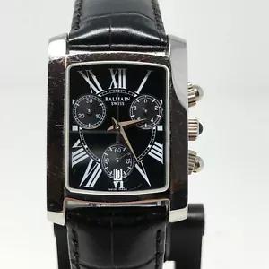 Balmain Chronograph Watch Swiss Quartz Leather Stainless Steel OLD STOCK Unisex - Picture 1 of 15