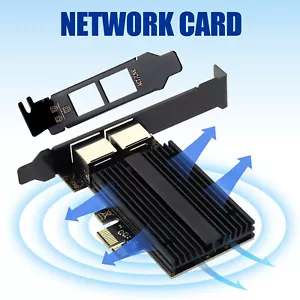 Dual Port RJ45 to PCI-E Network Card 2.5Gbps with Intel I226 Chipset for Desktop - Picture 1 of 13