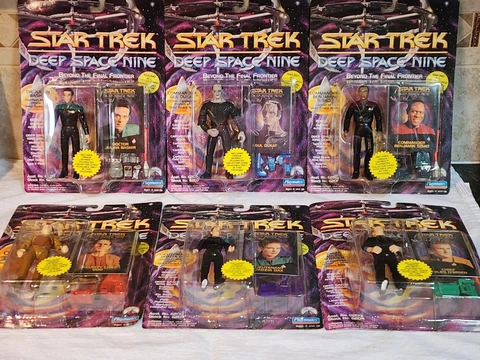 Playmates Lot of 6-Star Trek Deep Space Nine Action Figures Dukat-Sisko-O'Brian Cover