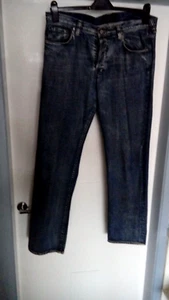 Mens Paul Smith jeans 36 waist leg 32 dark blue aged stonewashed Excellent - Picture 1 of 7