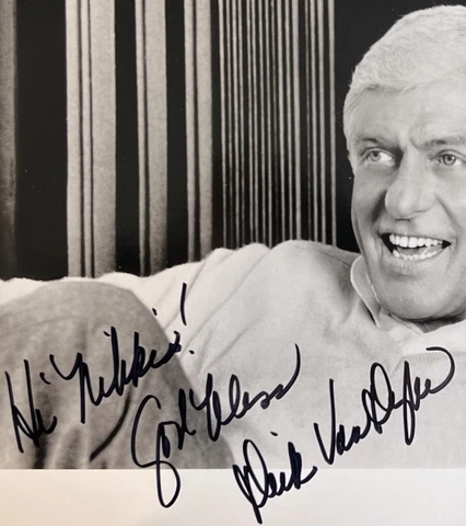 Dick Van Dyke, from the 1964 Movie “Marry Poppins” Hand Signed B&W Photo W/COA Cover