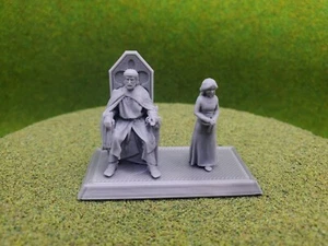 Reconquer Miniature Medieval 28mm King and Young Princess  - Picture 1 of 8