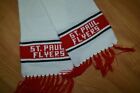 VTG St. Paul Flyers Norwalk OH Knit Striped Athletic Scarf 70s 80s Nice Tassles
