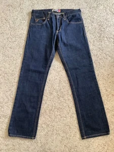 QUIKSILVER Quickjean Unisex Blue JEANS Pants 33 x 31 Straight Leg Denim - Picture 1 of 6