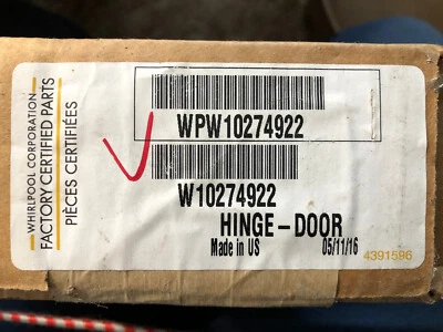Whirlpool (FSP) # W10274922 Dishwasher Door Hinge - Image 1 of 3