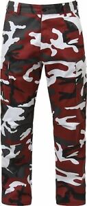 BDU Pants RED Camouflage Military Cargo Fatigue Rothco 43-47" 2x reg