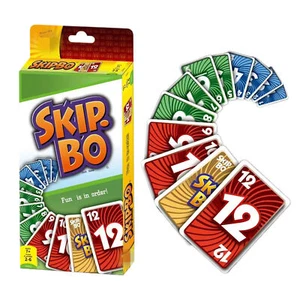 Skip Bo Skip-Bo Gioco di Carte e Famiglia Adatto Famiglia Famiglia Per 2-6 Giocatori - Foto 1 di 6