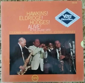 JAZZ - COLEMAN HAWKINS - HAWKINS! ELDRIDGE! HODGES  ALIVE - LP VERVE 2332066 EX - Imagen 1 de 4