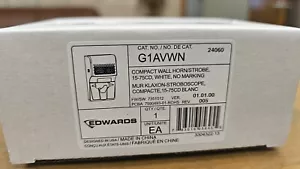EST EDWARDS G1AVWN Fire Alarm Horn/Strobe Wall White (NEW IN BOX) - Picture 1 of 1