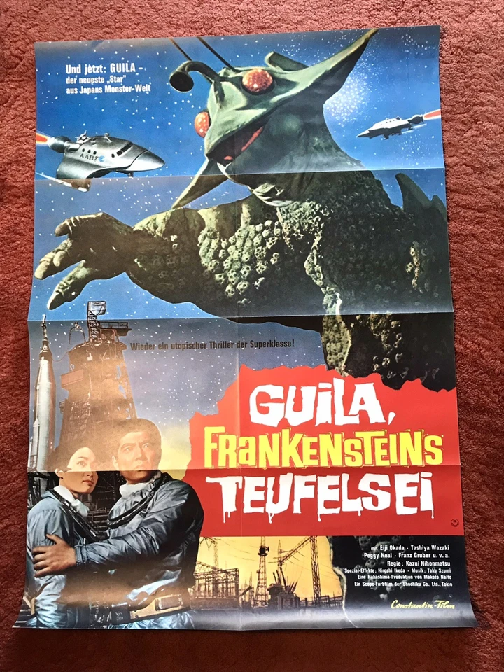 Guila - Frankensteins Teufelsei Kinoplakat Poster A1, 1972, Godzilla - Bild 1 von 1