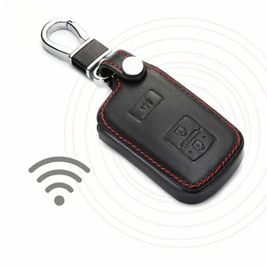 For Toyota 4Runner Tacoma Tundra 3 Button Leather Remote Key Fob Bag Cover Case# - Picture 1 of 5