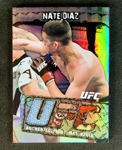 NATE DIAZ UFC FIGHT MAT RELIC CARD 2010 TOPPS Main Event MMA RARE FMR-ND