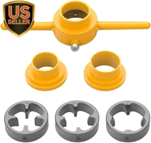 6Pcs PVC Thread Maker Tool Pipe Threader Plumbing Tool Kit Plastic Pipe round Di - Picture 1 of 7