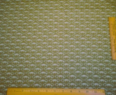 Tela de reproducción de la Guerra Civil por yarda verde oliva hoja verde algodón premium #C B Foto 1 de 2