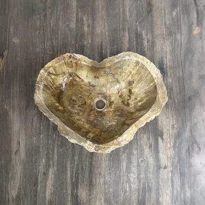 Bathroom Counter Top Petrified Wood Vanity Vessel Basin Sink PWS 22 - Picture 1 of 5