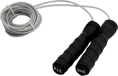 Cuerda de salto de acero Everlast P00000455, 11 pies (negro) Foto 1 de 4