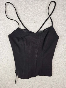 Neu mit Etikett! Forever 21 Größe Small Damen schwarzes Korsett Mieder Tanktop Bustier - Bild 1 von 2