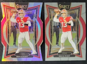 BROCK PURDY 2024 Select SILVER DIE-CUT PRIZM #37 & Free Base 49ERS - Bild 1 von 3