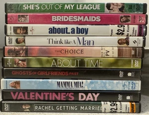 Romantic Comedy DVD Lot 10 Movies Bridesmaids About Time Think Like a Man - Picture 1 of 5