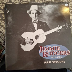 JIMMIE RODGERS "FIRST SESSIONS 1927-1928" USA VINYL LP 1990 NEAR MINT - Picture 1 of 4