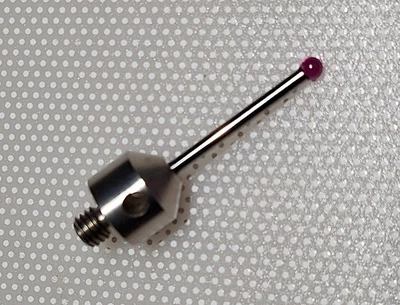 Lápiz óptico recto M5 bola de rubí de 3,0 mm, longitud de medición de 23,5 mm Foto 1 de 4