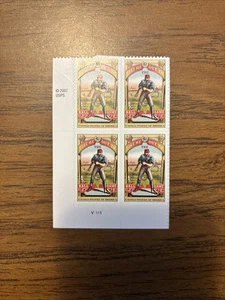 2008 42c Take Me Out to the Ballgame Mint Stamp Plate Block #4341 - Picture 1 of 1