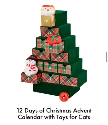 Christmas Countdown Frisco Pet Advent Calendar for Dogs & Cats – 12-Day Holiday - Image 1 of 4