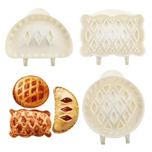 3 Mini Pie Molds - Dough Presser Pocket Molds for Baking Party Potluck Hand P... - Picture 1 of 9