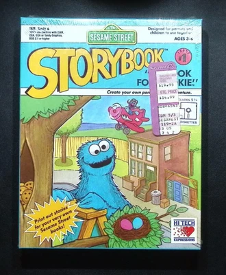 Sesame Street Storybook: Me Look for Cookie (PC, 1991) - BIG BOX - NIB - Image 1 of 2