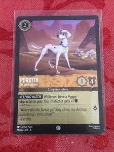 FOIL Lorcana Reign of Jafar - Perdita - On the Lookout - 14/204 - M/NM FOIL - Picture 1 of 7
