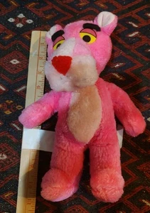 Vintage rosa Panther 10 Zoll Plüschtier Stofftier Karneval Preis - Bild 1 von 5