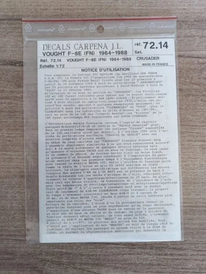 Décalcomanies Maquette Avion 1:72 Decals Carpena   - Photo 1/3