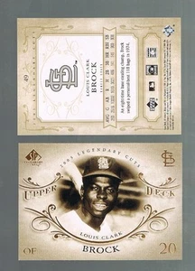 2005 Upper Deck UD SP Legendary Cuts LOUIS LOU BROCK #49 Cardinals HOF Legend - Picture 1 of 1