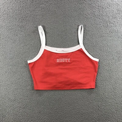 Camiseta sin mangas de surf oxidada para mujer M Red Beach Ocean Coastal  Foto 1 de 4