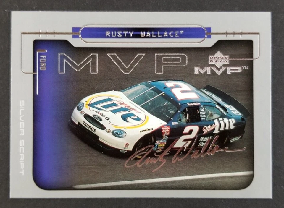 Rusty Wallace 2000 Upper Deck MVP Silver Script NASCAR Racing Card #63 (NM) - Image 1 of 2