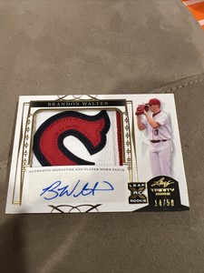2022 Leaf Trinity Brandon Walter Patch Auto Gold /50