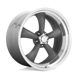 American Racing VN215 CLASSIC TORQ THRUST II Mag Gray Machined 22x9 5x127/5.0 15 - Picture 1 of 2
