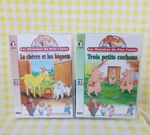 NEU Papa Bibers Geschichte Zeit Bände 2 & 3 Französische Zone 2 DVD Produktbündel Père Castor - Bild 1 von 11