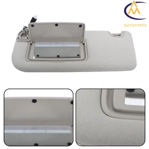 Sunvisor Gray Plastic W/ Lights And Mirror New For 19-24 Nissan Altima Left Side - Picture 1 of 10