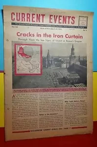 RARO GIORNALE SCUOLA NAZIONALE VINTAGE 1953 NOV 9 ATTUALITÀ - TENDA FERRO - Foto 1 di 2