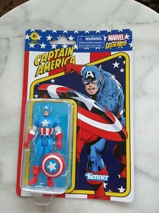 2021 Kenner Hasbro Marvel Legends Captain America Retro 3.75 NIB - Picture 1 of 2