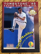 1995 Tombstone Pizza Super-Pro Series Food Issue Greg Maddux #5 HOF ( RARE! )