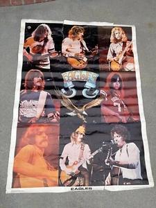 Póster Gigante Vintage 1977 Eagle Rock Roll Band 42x58 pulgadas Hotel California Era - Imagen 1 de 15