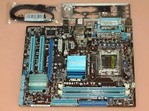 Placa madre Intel ASUS P5G41T-M LX V2, zócalo LGA775 - Imagen 1 de 6