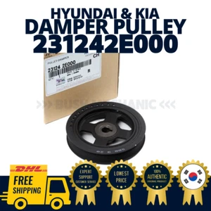 GENUINE OEM Hyundai Kia Crankshaft Damper Pulley 231242E000 - Picture 1 of 1