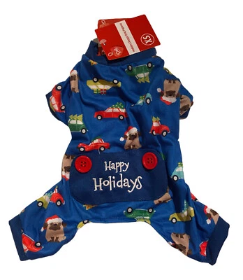 Christmas Dog Blue Pajama-Size-XS New - Image 1 of 3
