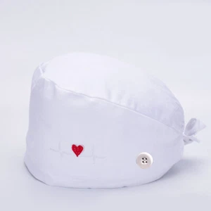 Surgical Scrub Cap Doctor Nurse Cotton Bouffant Adjustable Head Cover Print Ha X - Picture 1 of 90