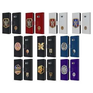 OFFICIAL WWE TITLE BELTS LEATHER BOOK WALLET CASE COVER FOR HTC PHONES 1 - Picture 1 of 7