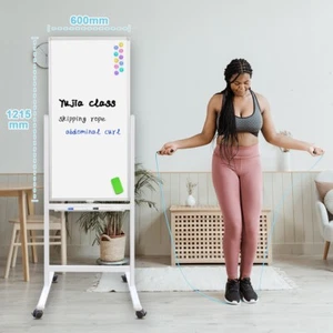 Hand in Hand Double Sided Mobile Magnetic Whiteboard 60x120cm with free gift - Picture 1 of 12